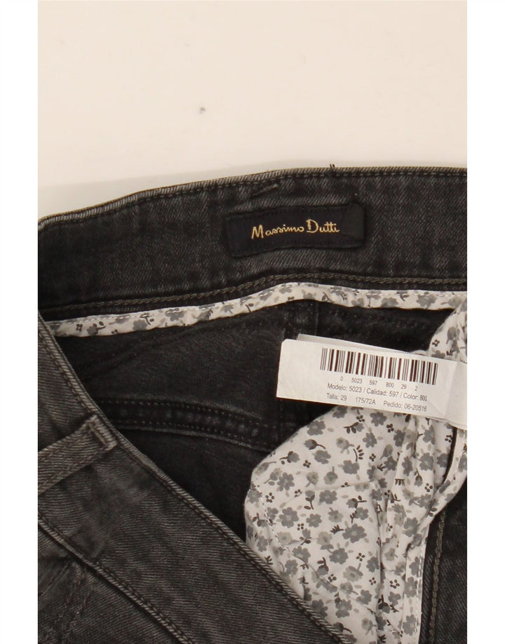 Jeans slim da donna Massimo Dutti W29 L33 cotone grigio