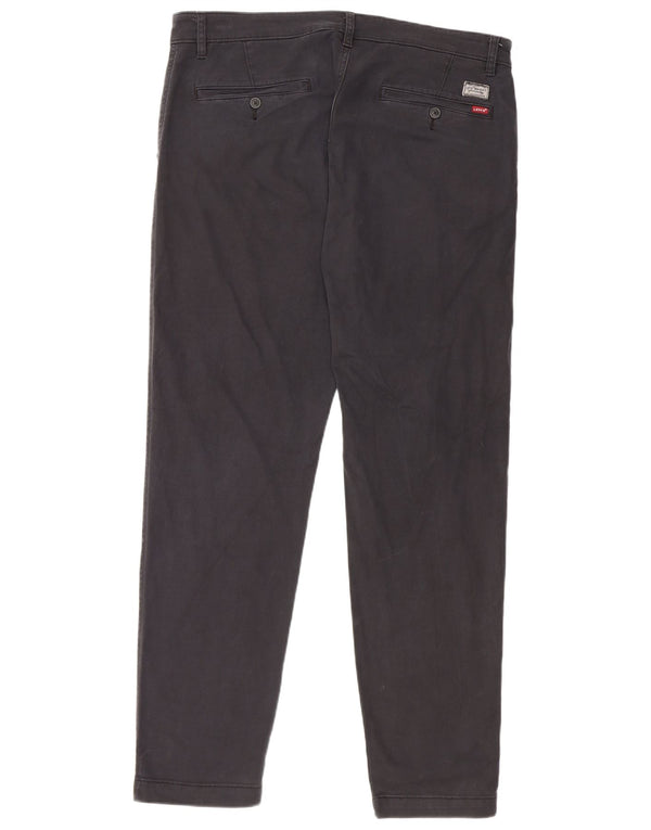 Pantaloni chino affusolati da uomo Levi's W36 L32 in cotone nero