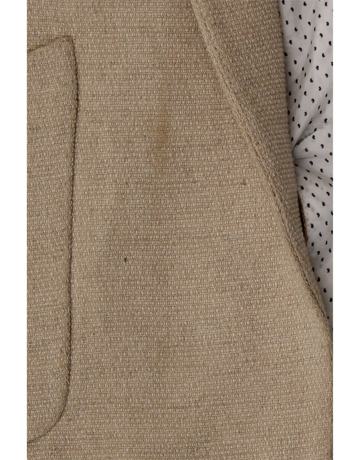 Giacca blazer aperta da donna Zara UK 16 grande bianco sporco