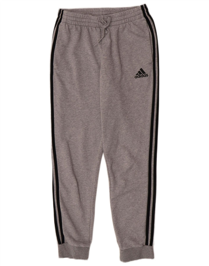 Pantaloni da tuta da uomo Adidas Joggers in cotone grigio medio