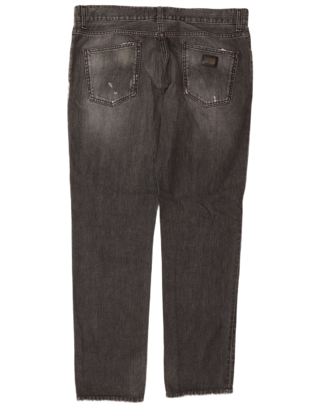 Jeans dritti effetto consumato da donna Dolce & Gabbana IT 50 XL W36 L32 Grigio