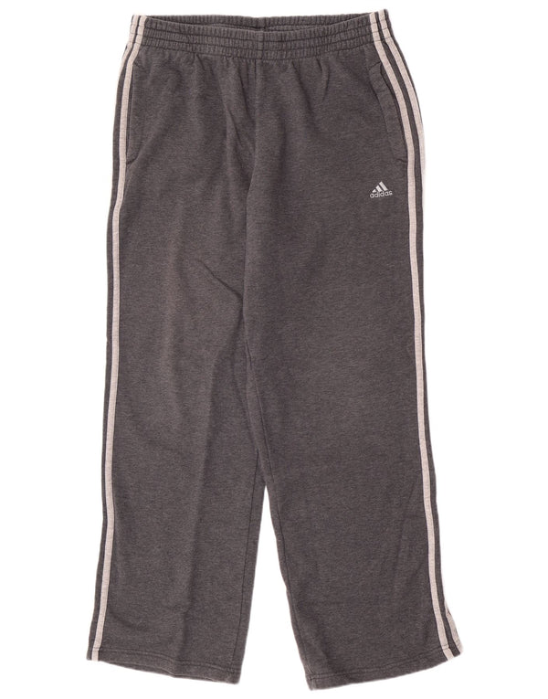 Pantaloni da tuta da uomo Adidas Large in cotone grigio