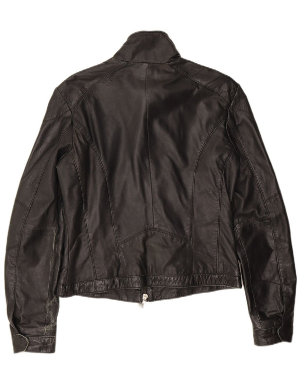Giacca da motociclista in pelle da donna Gipsy UK 14 Pelle nera media