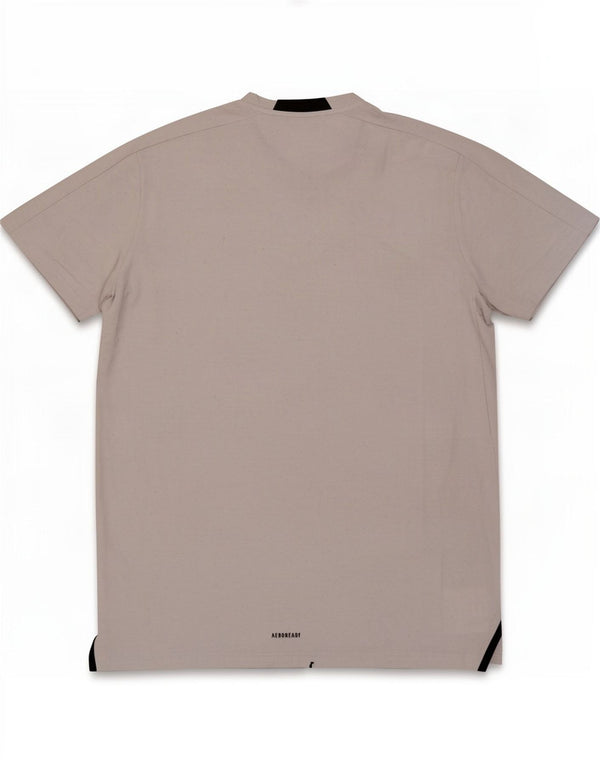 Adidas T-shirt da uomo Top grande grigio poliestere