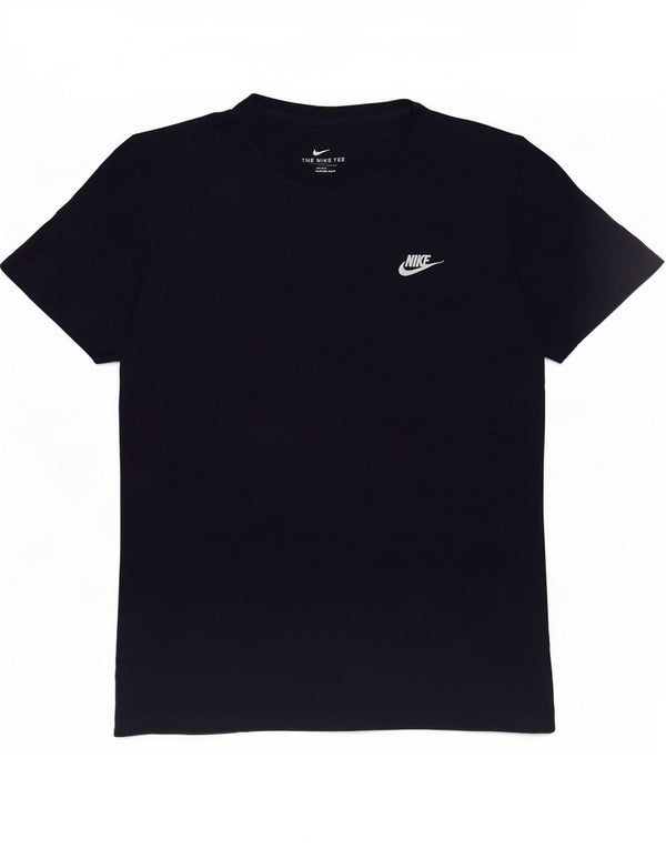 Nike Womens T-Shirt Top UK 14 Medium Navy Blue Cotton