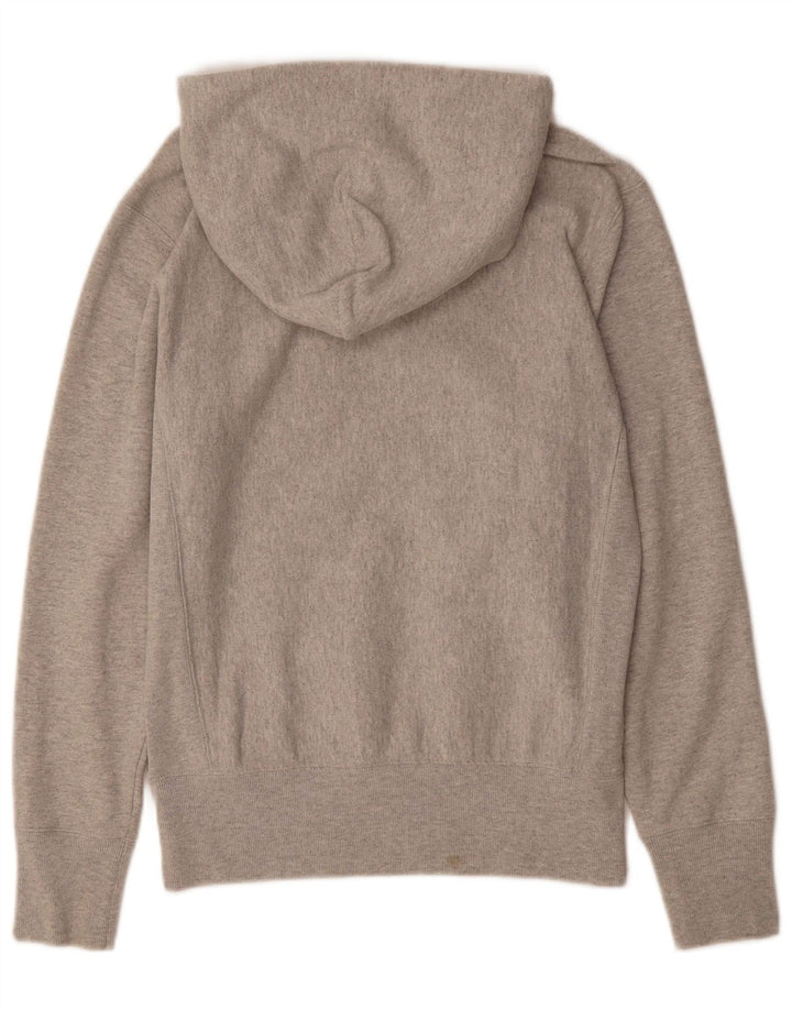 CHAMPION Mens Graphic Hoodie Jumper Medium Grey Cotton