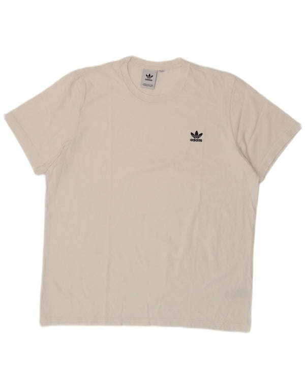 T-shirt da uomo Adidas Top XL in cotone bianco