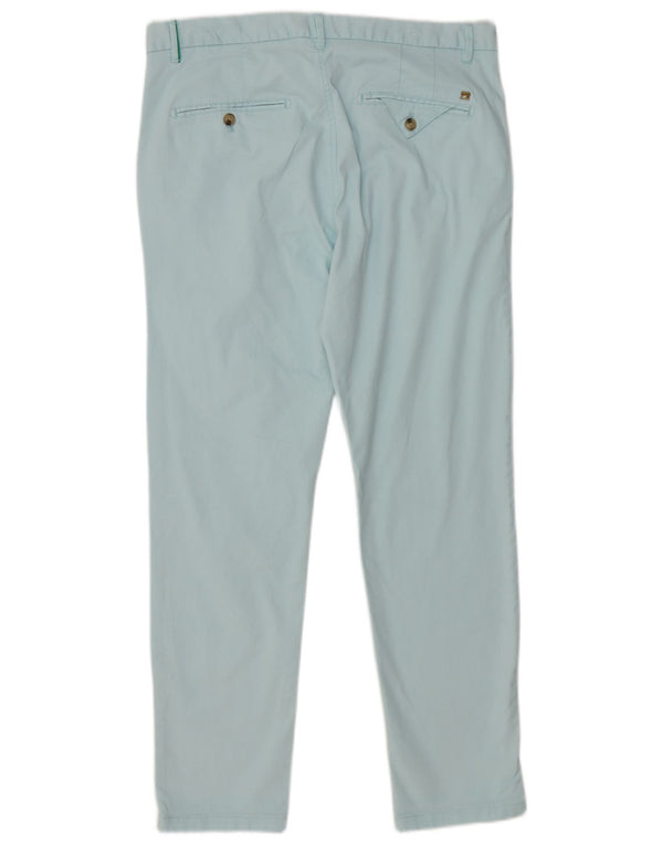 Scotch & Soda Womens Stuart Slim Chino Trousers W33 L30 Blue Cotton
