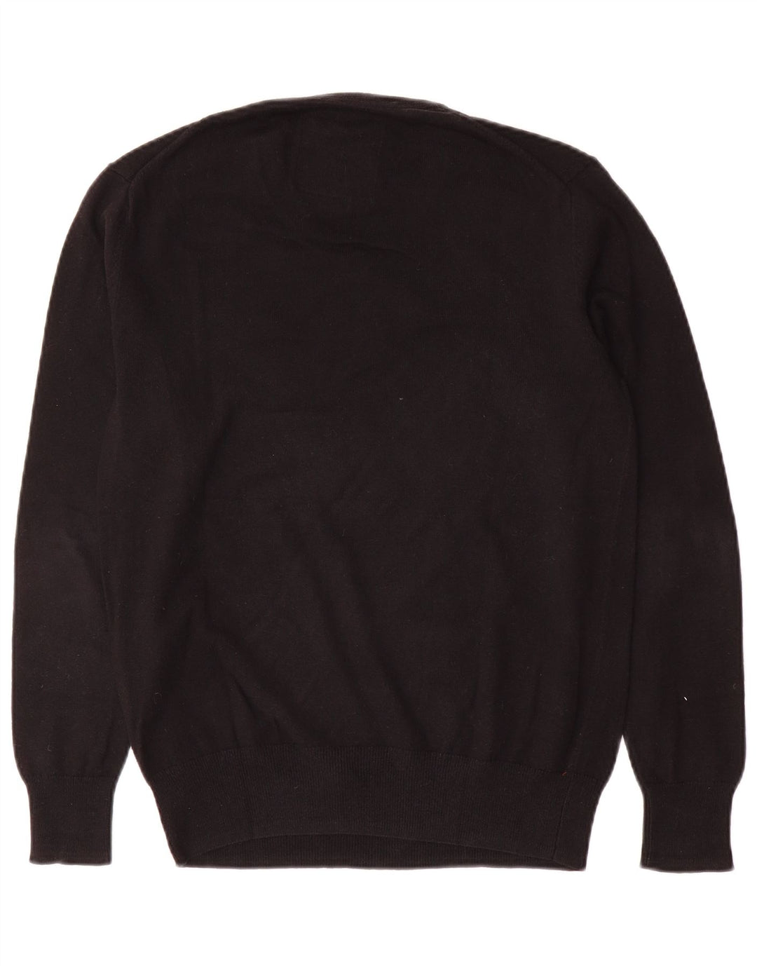 Maglione da uomo con scollo a V Superdry in cotone nero medio