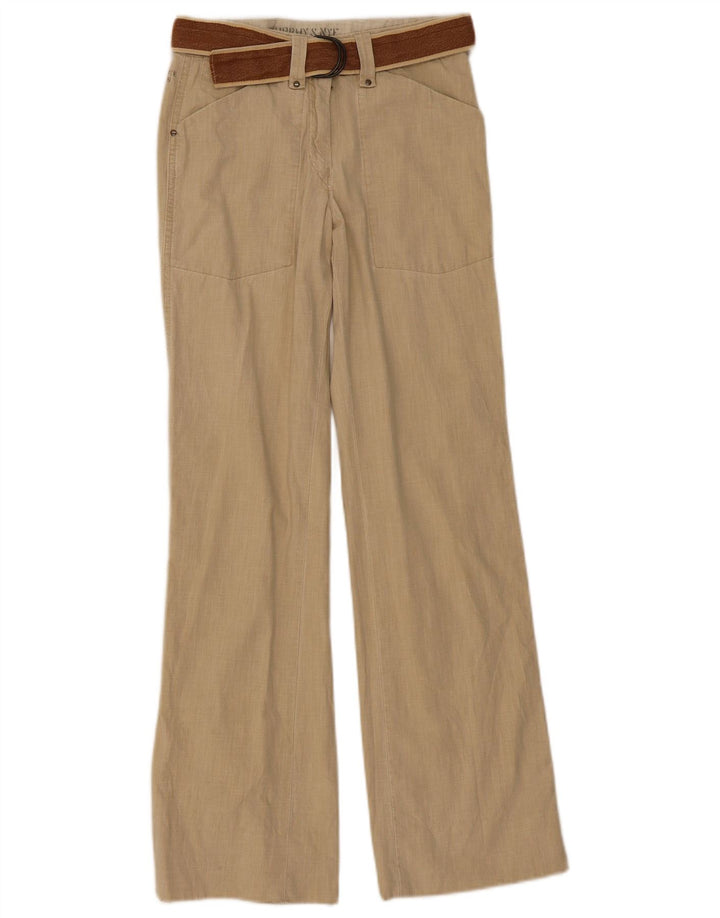 Pantaloni casual bootcut da donna Murphy & Nye W26 L31 cotone beige