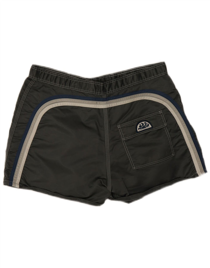 Pantaloncini da bagno da uomo Sundek grandi in nylon grigio