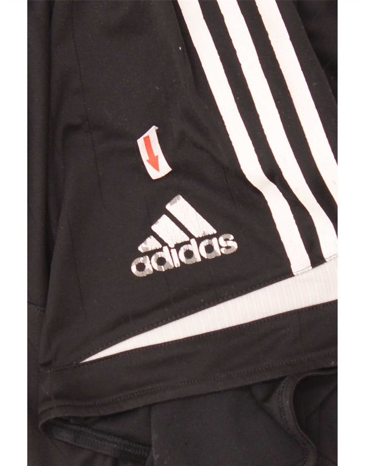 Pantaloncini sportivi grafici da uomo Adidas Medium Black Colourblock in poliestere