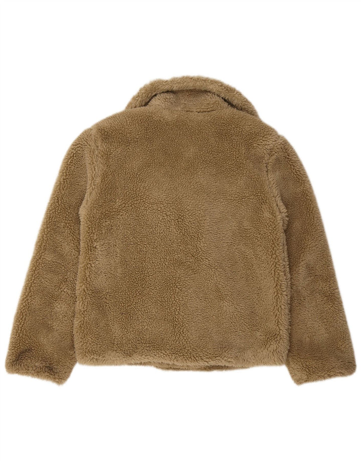 Giacca Sherpa da donna con orsacchiotto Weird Fish UK 12 Poliestere beige medio