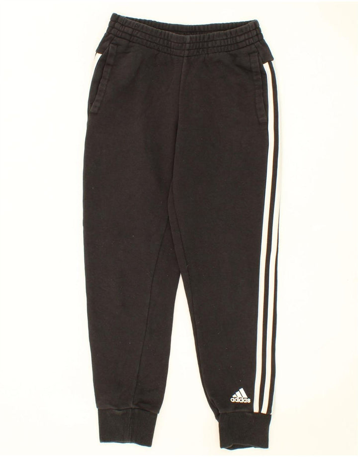 ADIDAS Boys Tracksuit Trousers Joggers 11-12 Years  Black Vintage Adidas and Second-Hand Adidas from Messina Hembry 