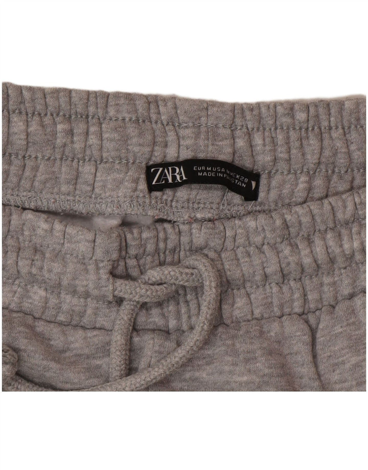 Pantaloni da tuta da donna Zara Joggers UK 12 Poliestere screziato grigio medio