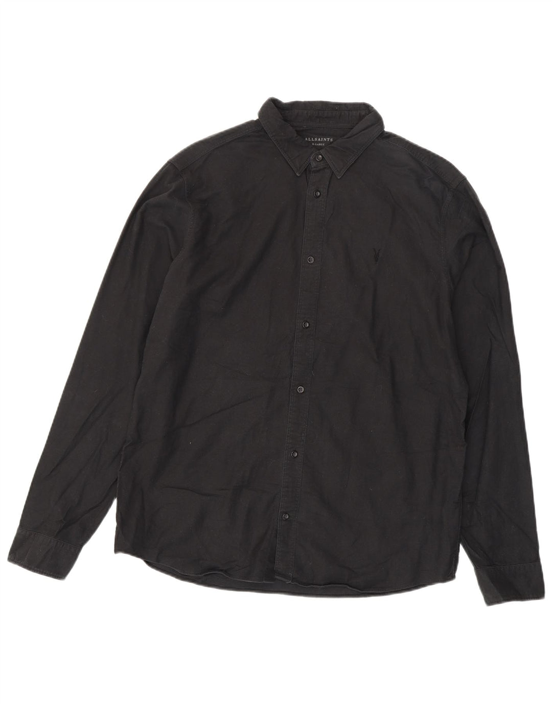 Camicia da uomo ALL SAINTS XL in cotone nero
