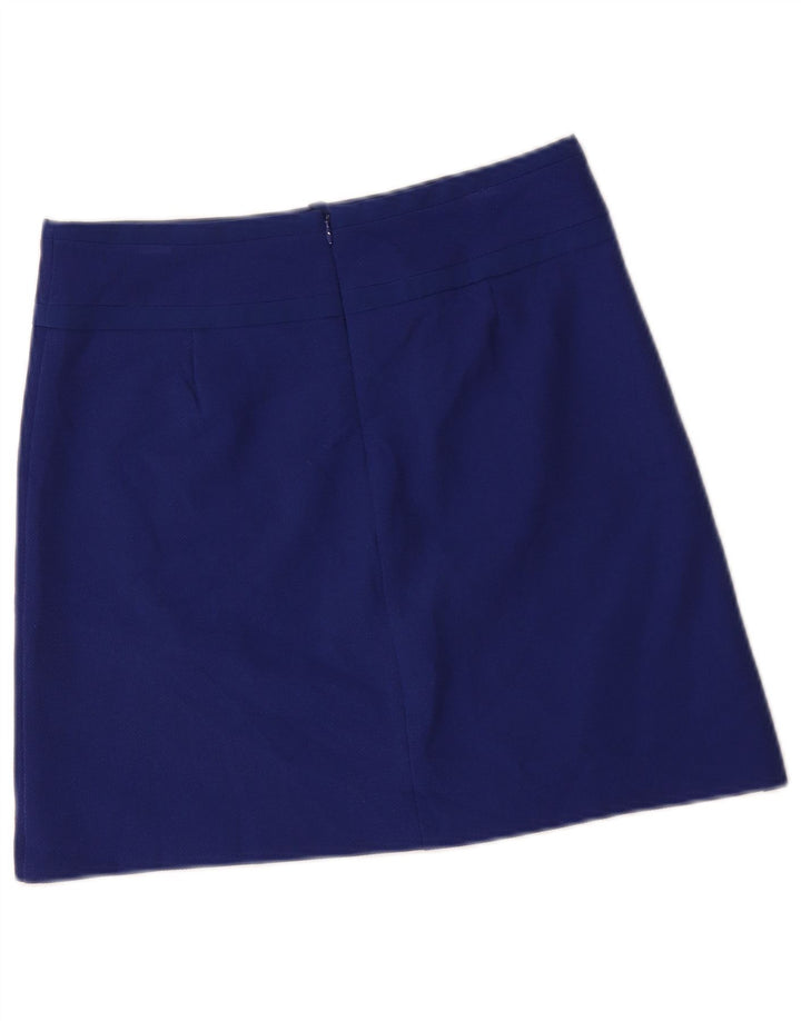 Minigonna da donna Marks & Spencer UK 10 piccola W30 poliestere blu