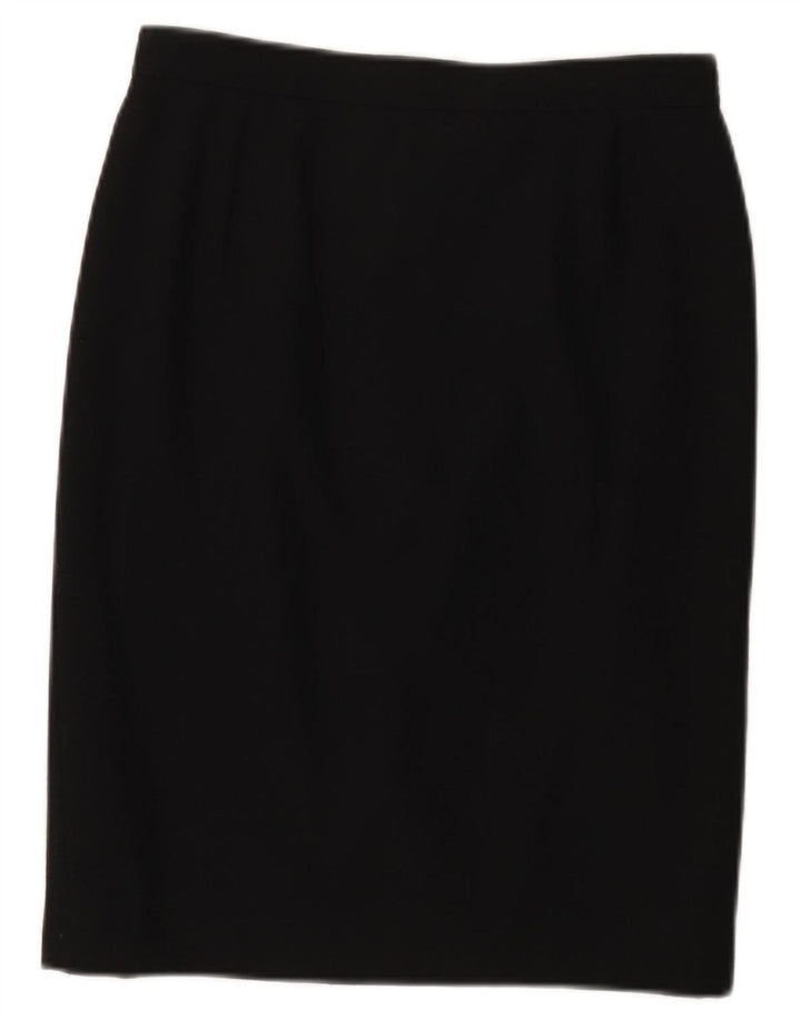 Gonna dritta da donna Valentino IT 44 media W28 nera in lana