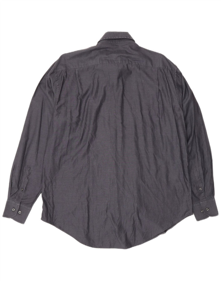 Camicia da uomo Cerruti 1881 Large in cotone blu navy
