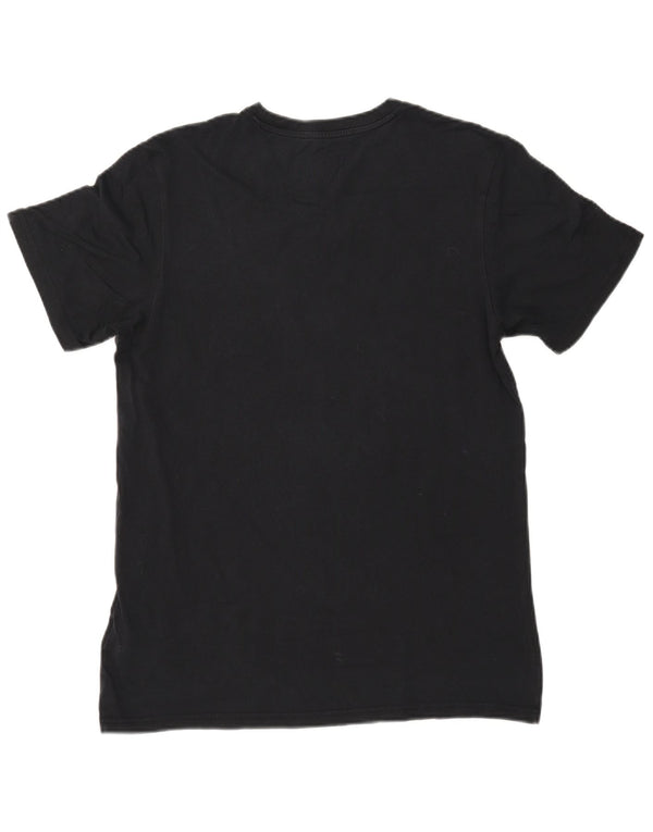 T-shirt grafica da uomo Adidas Top in cotone blu navy medio