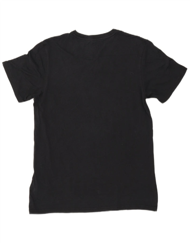 T-shirt grafica da uomo Adidas Top in cotone blu navy medio
