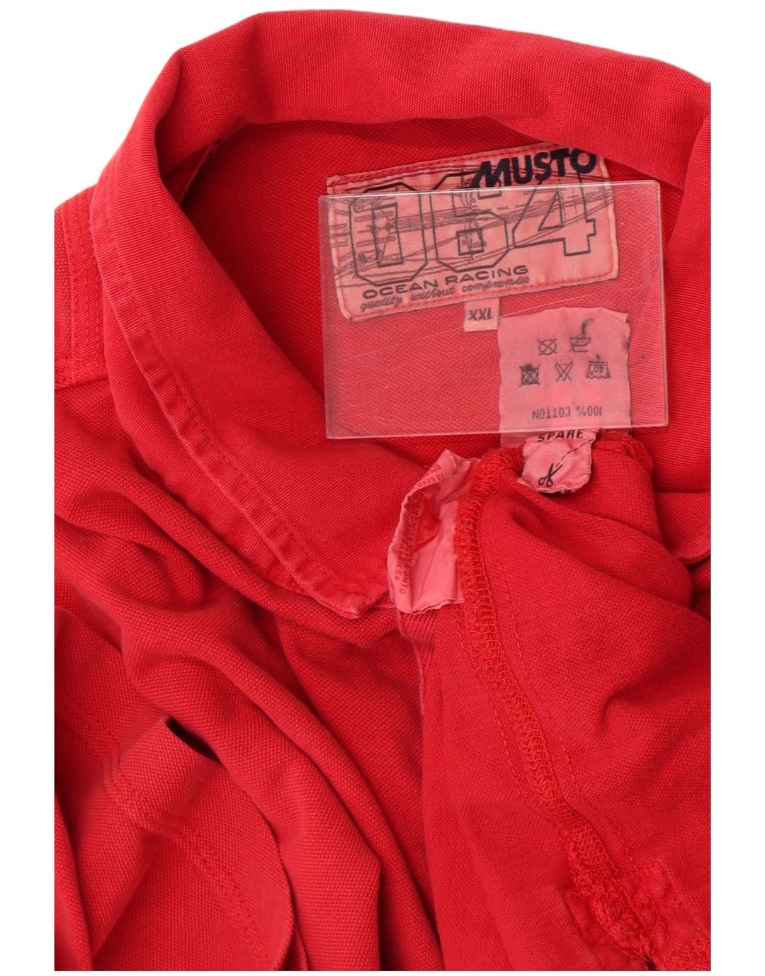 Polo da uomo Musto 2XL in cotone rosso