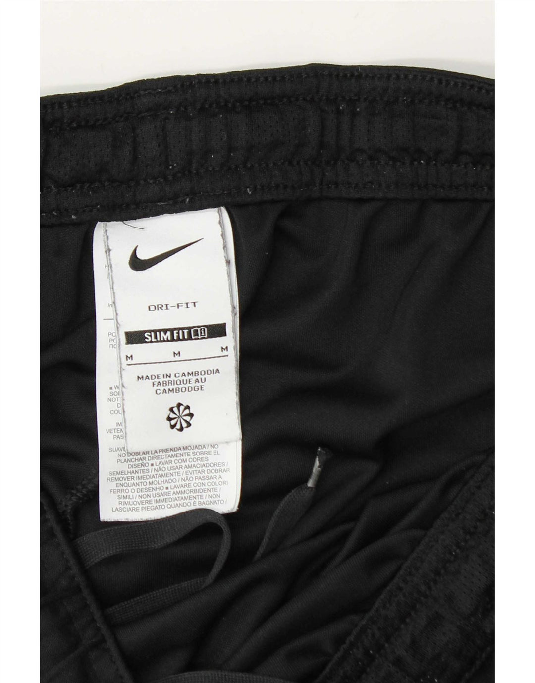 Pantaloncini sportivi Nike Dri Fit Slim Fit da uomo, poliestere color block medio nero