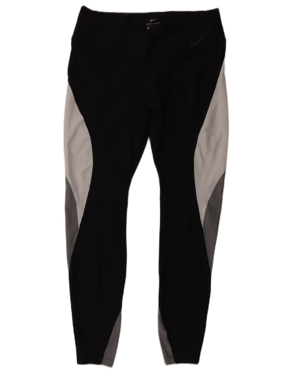 Leggings Nike Dri Fit da donna UK 14 Large Black Colourblock