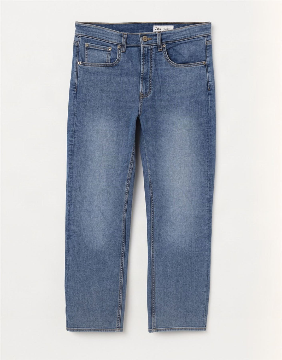 Jeans dritti da donna Zara EU 40 medi W30 L27 Blu