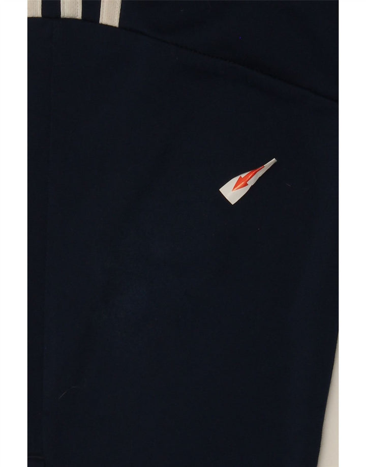 Pantaloni della tuta da ragazzo Adidas 7-8 anni in poliestere blu navy