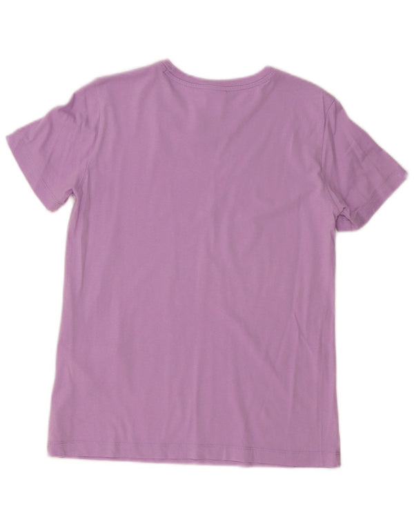 T-shirt da donna CHAMPION Top UK 10 piccola in cotone viola