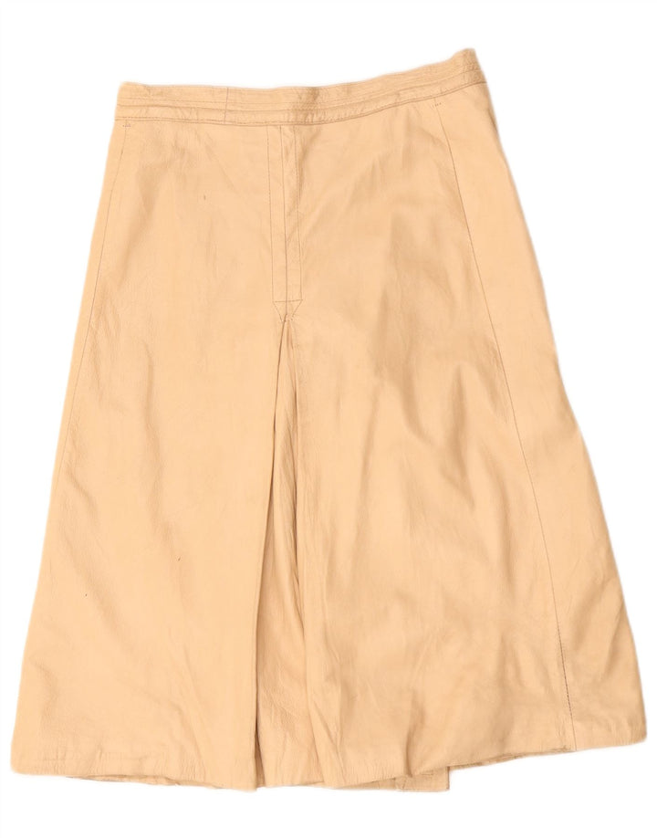 Gonna in pelle da donna VINTAGE W30 Beige medio