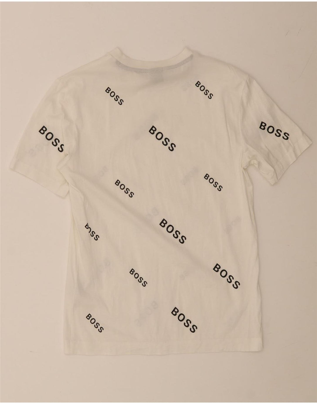 T-shirt grafica da uomo Hugo Boss Top piccola in cotone bianco