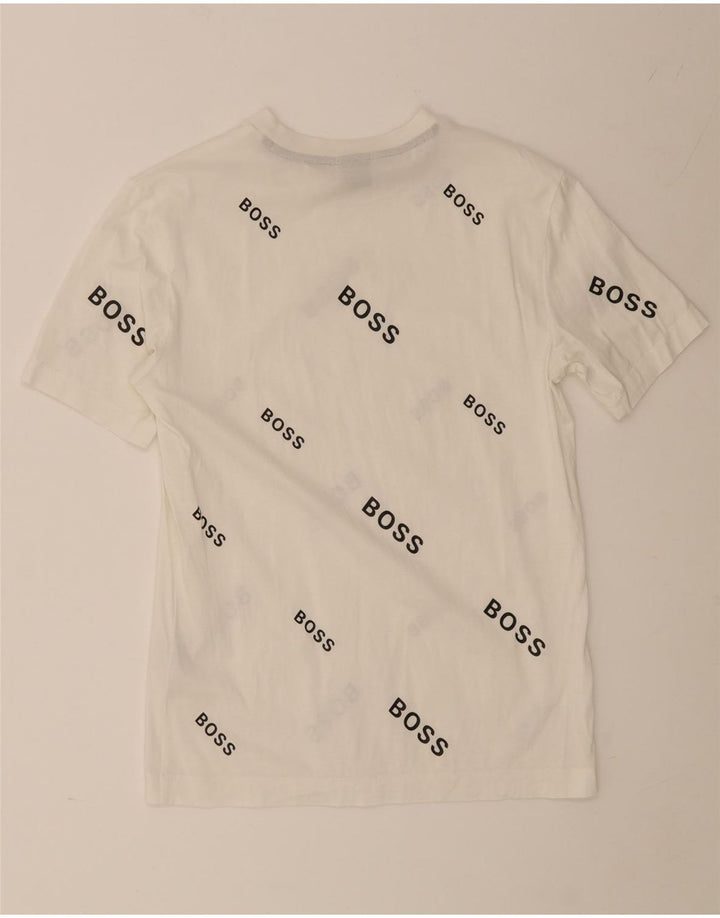 T-shirt grafica da uomo Hugo Boss Top piccola in cotone bianco