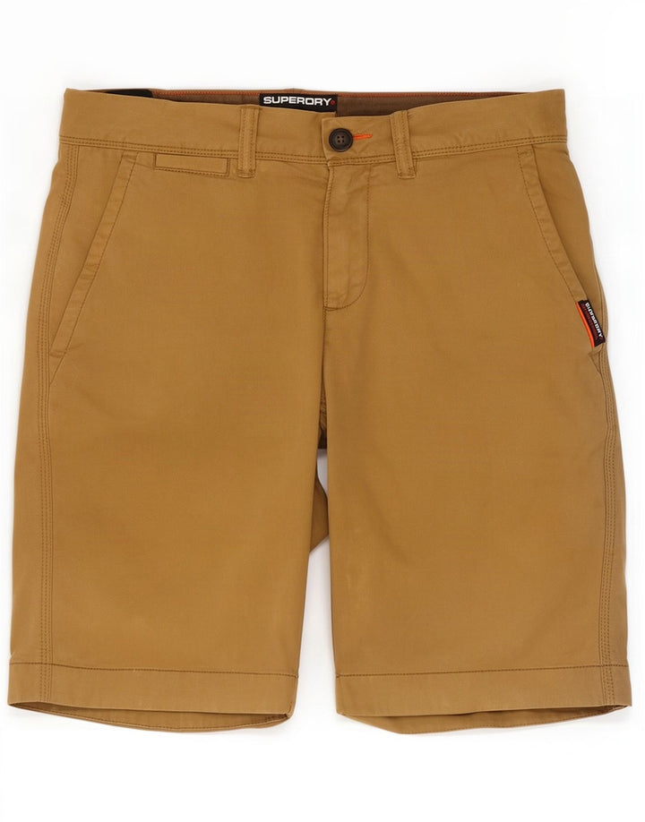 Pantaloncini chino slim da uomo Superdry W30 cotone beige medio