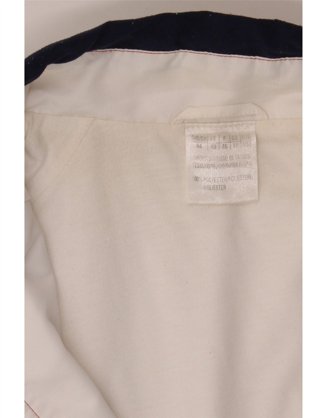 VINTAGE Womens Oversized Tracksuit Top Jacket UK 18 XL White Colourblock Vintage Vintage and Second-Hand Vintage from Messina Hembry 