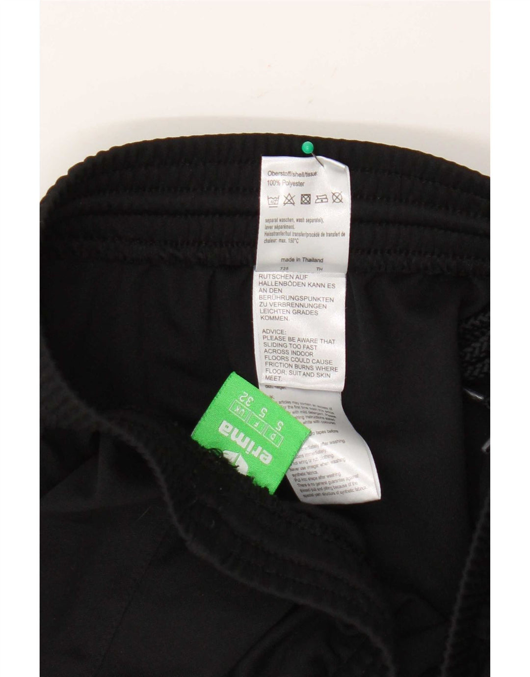 Pantaloncini sportivi da uomo Erima poliestere nero medio