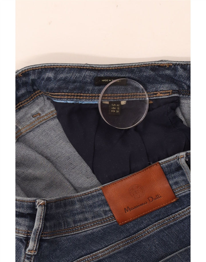 Jeans skinny da donna Massimo Dutti EU 42 Large W32 L28 Blu