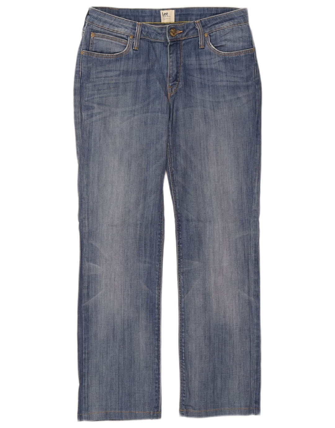 Jeans dritti Marlin da donna Lee W29 L27 cotone blu