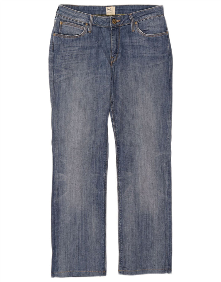 Jeans dritti Marlin da donna Lee W29 L27 cotone blu