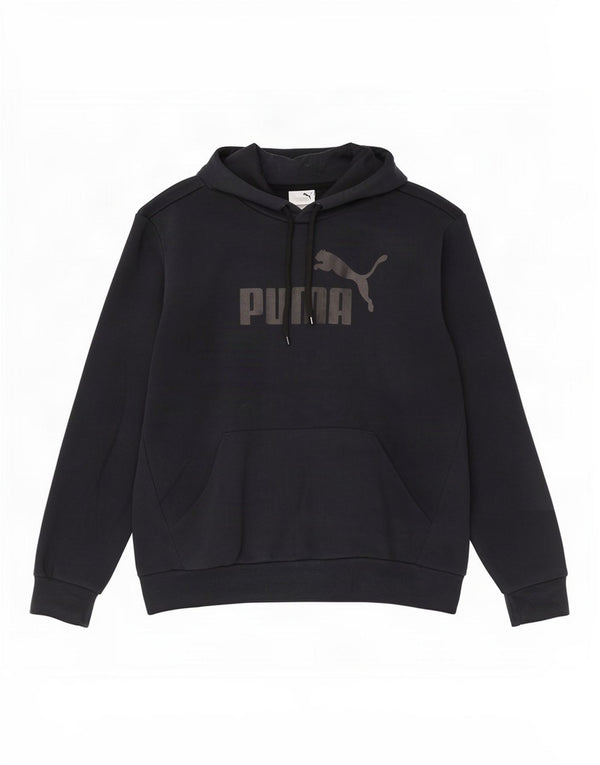 Felpa con cappuccio grafica da uomo Puma XL in cotone nero