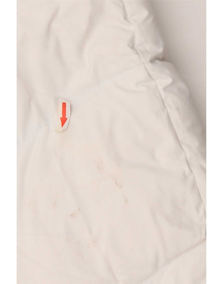 Giacca imbottita con cappuccio da uomo Tommy Hilfiger UK 38 poliestere bianco medio