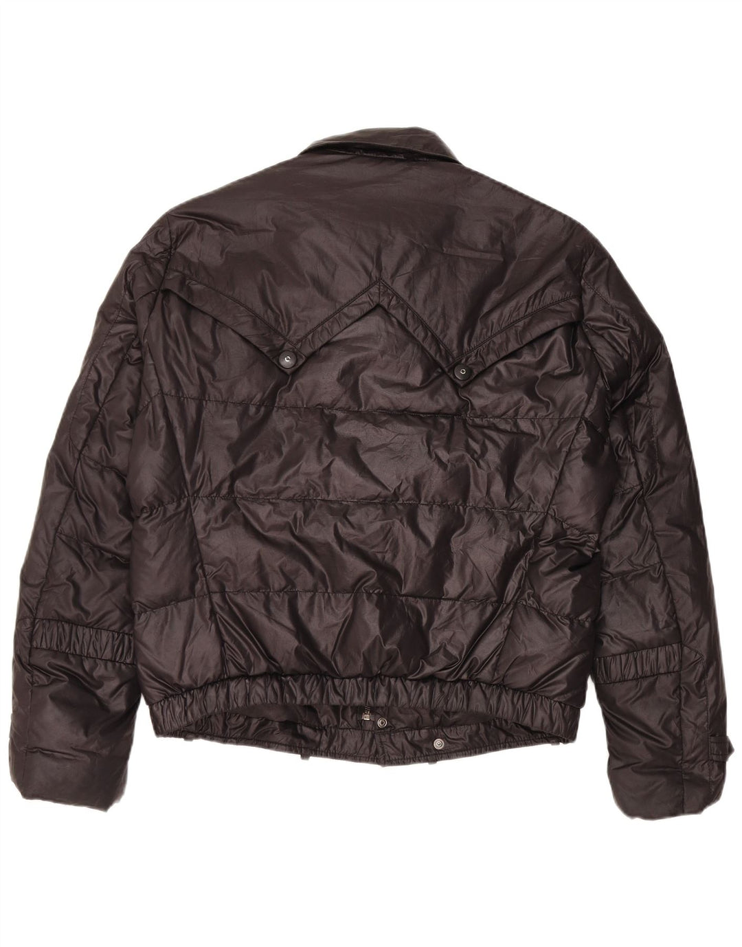Giacca imbottita militare vintage da uomo IT 52 XL poliestere nero