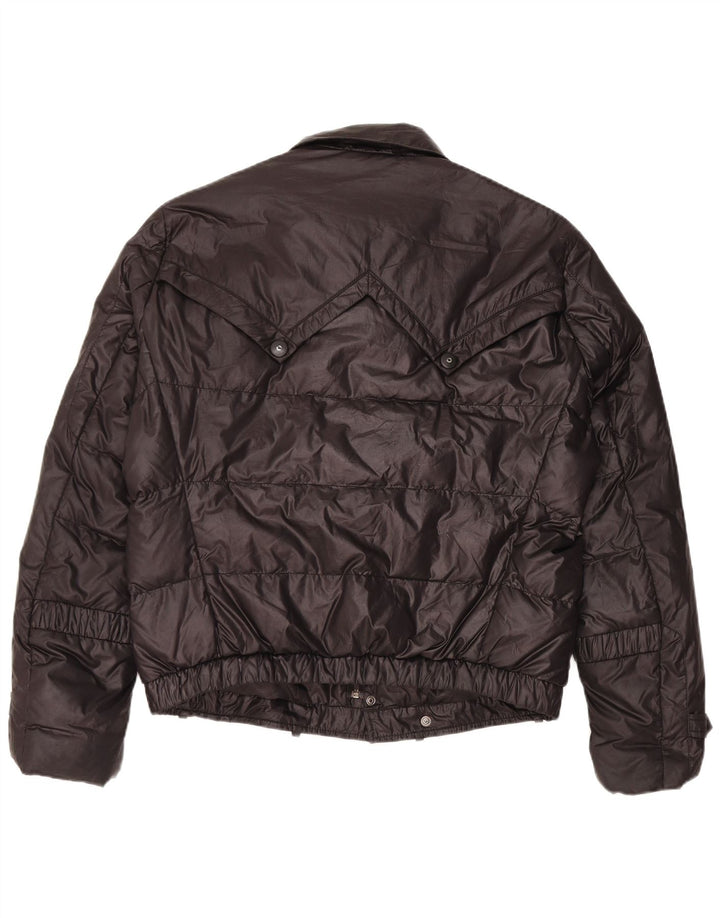 Giacca imbottita militare vintage da uomo IT 52 XL poliestere nero