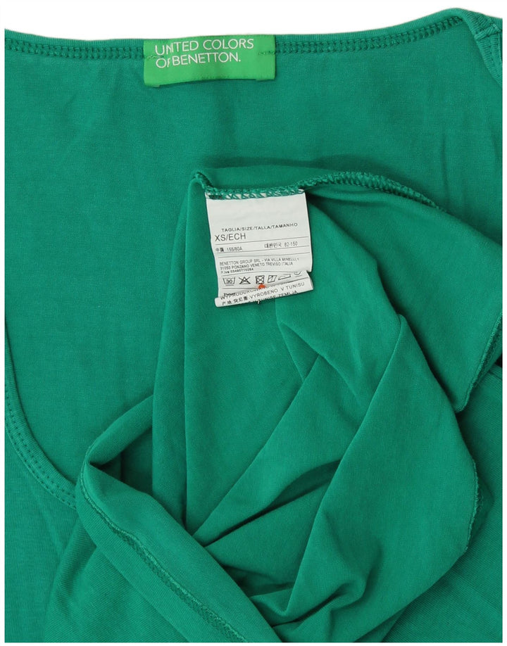 Canotta da donna Benetton UK 6 XS verde cotone