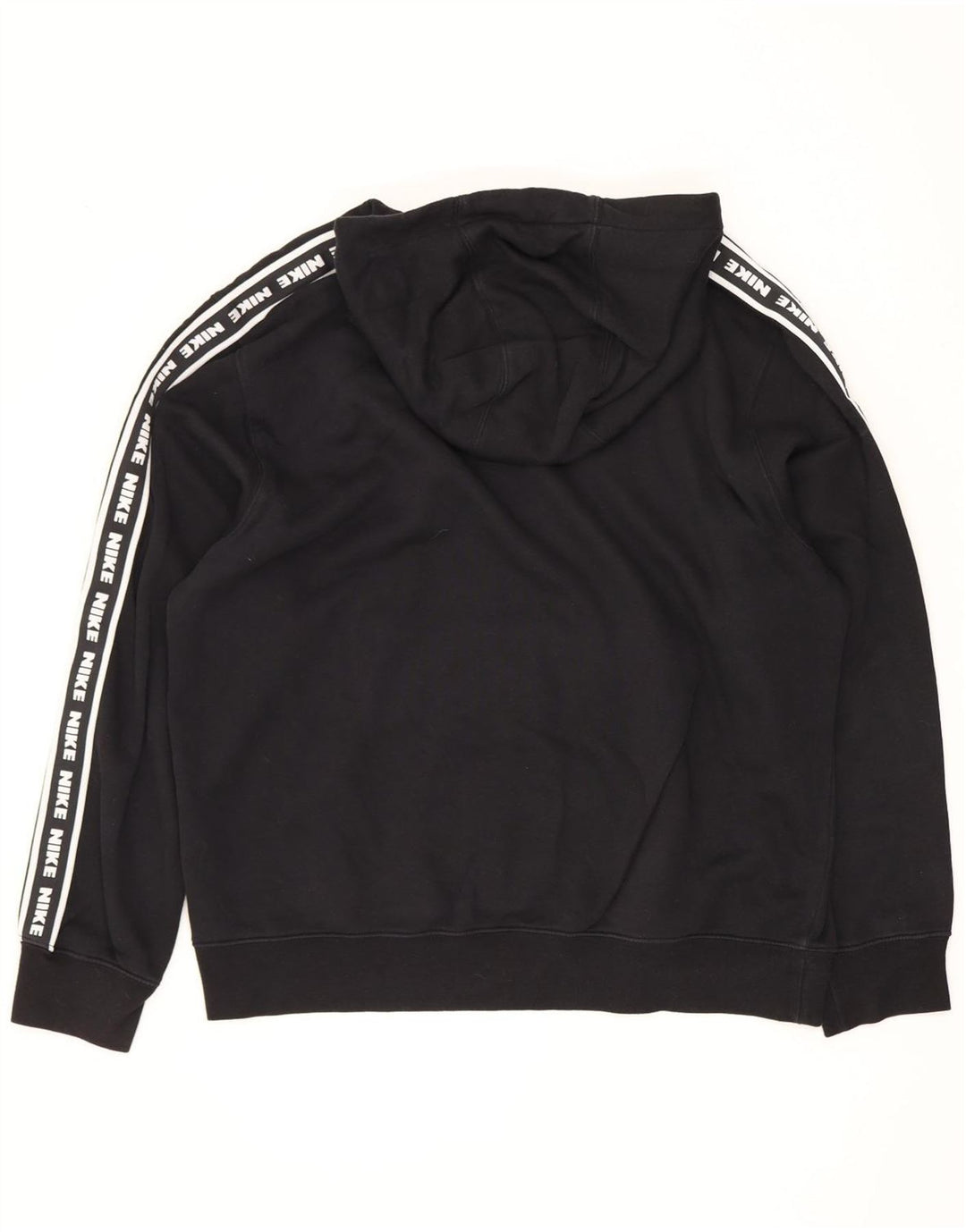 Felpa con cappuccio grafica Nike da uomo grande in cotone nero