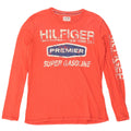 Tommy Hilfiger Uomo Graphic Top Manica Lunga XL Rosso Cotone