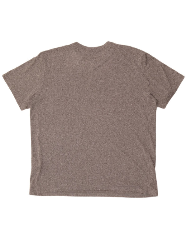 T-shirt grafica Nike Dri Fit da uomo 2XL grigia in poliestere