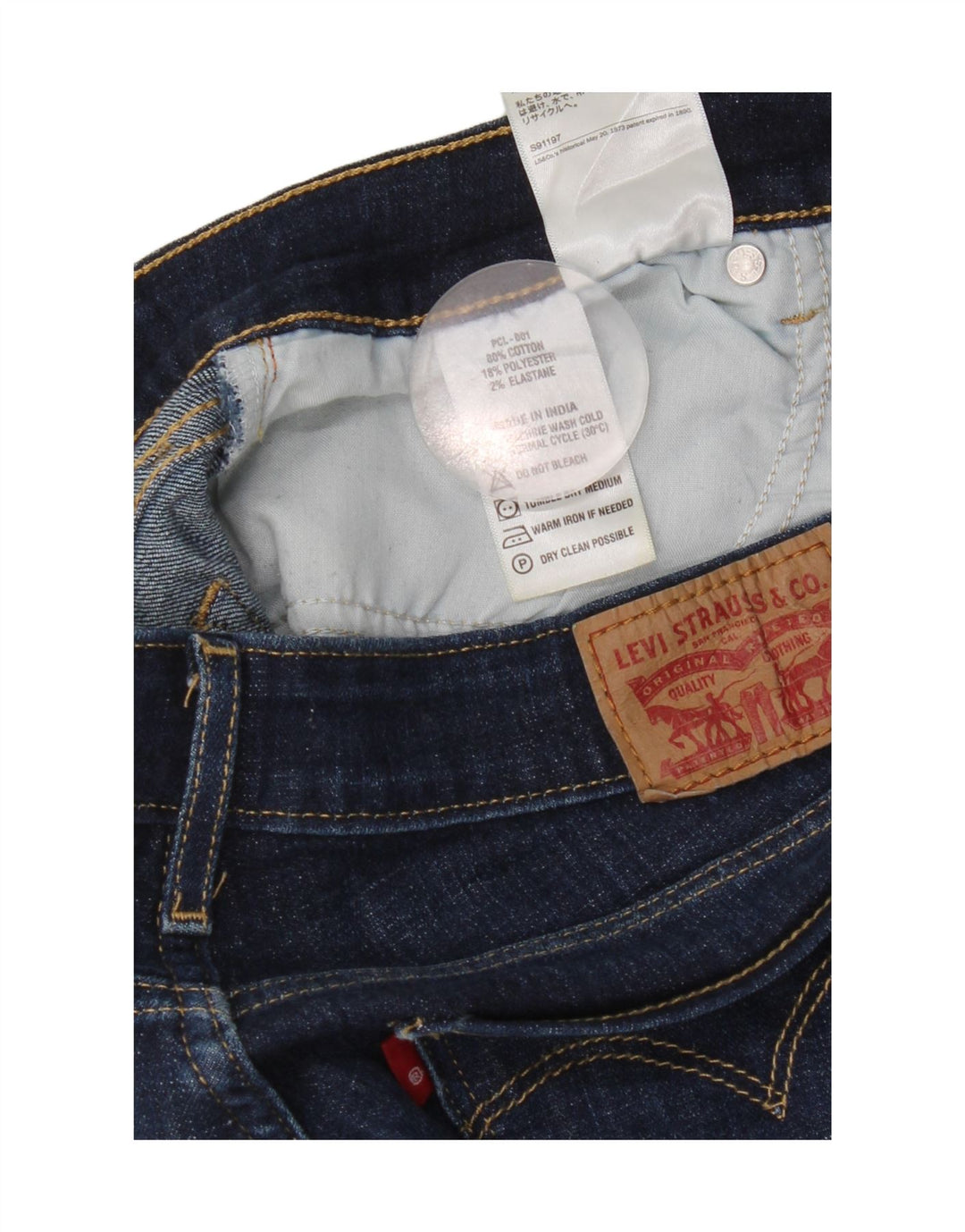 Jeans Bootcut da donna Levi's W28 L30 cotone blu