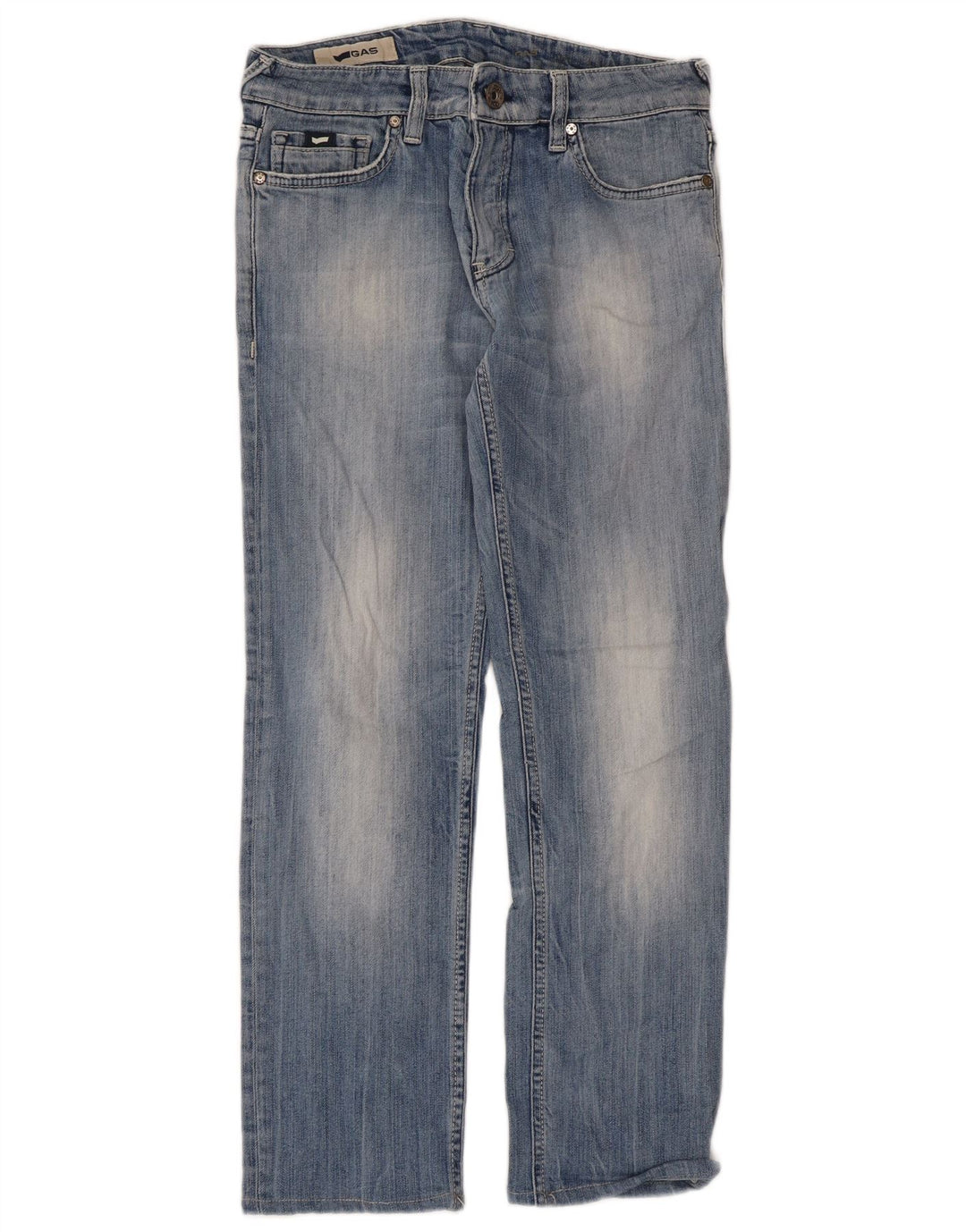 Jeans dritti da donna Gas W29 L34 cotone blu
